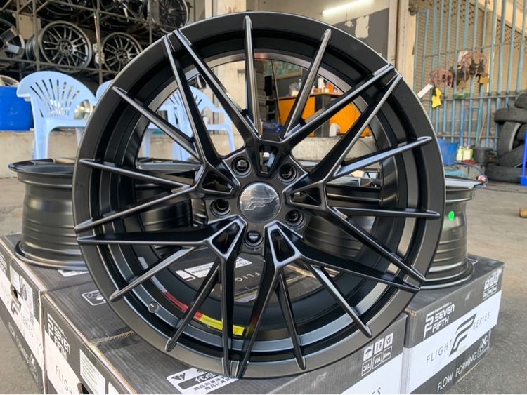 ล้อแม็กมือ1 ขอบ18 FS04 5รู114 กว้าง8 ออฟ38 สีดำ ล้อเบา FLOW FORMING งานSEVENFIFTH งานสวยมาก   รูปที่ 4