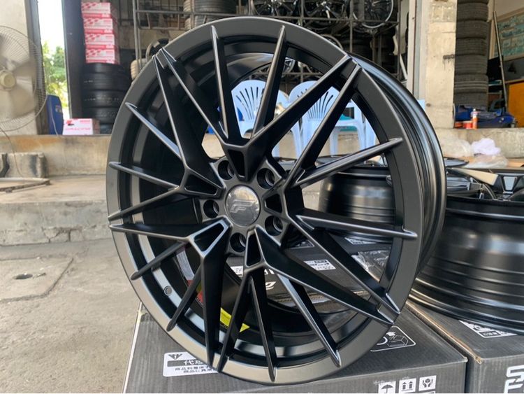 ล้อแม็กมือ1 ขอบ18 FS04 5รู114 กว้าง8 ออฟ38 สีดำ ล้อเบา FLOW FORMING งานSEVENFIFTH งานสวยมาก   รูปที่ 5
