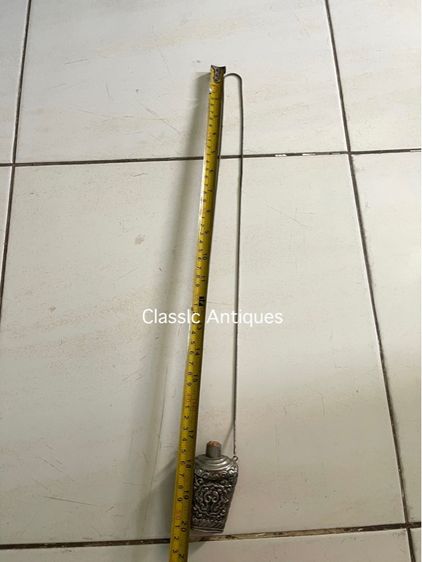 สร้อยคอ แกะสลักลายของมงคล กะไหล่เงินเก่าสะสม รูปที่ 14