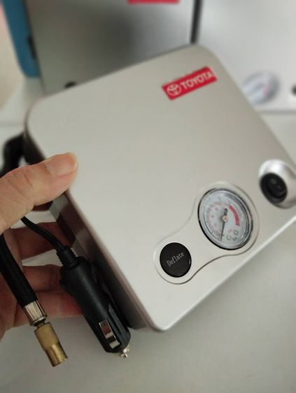 ปั๊มเติมลมยางรถยนต์12โวลท์ พกพาสะดวกที่เติมลมยางรถของเล่นต่างๆ รูปที่ 8