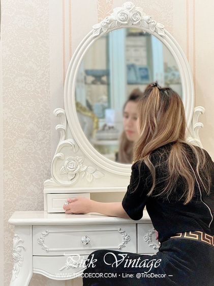 MAFALDA-I DRESSING TABLE โต๊ะเครื่องแป้งสไตล์วินเทจ รุ่น มาเฟลดา 1 รูปที่ 3