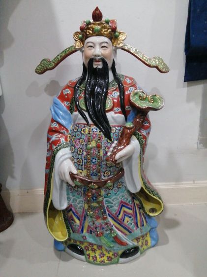 ฮก ลก​ ซิ้ว​ สูง​ 28​ นิ้วพื้นลายนูน​  รูปที่ 3