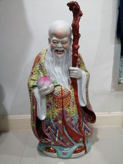 ฮก ลก​ ซิ้ว​ สูง​ 28​ นิ้วพื้นลายนูน​  รูปที่ 2