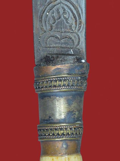 มีดปากกาหลวงพ่อเดิม วัดหนองโพธิ์ ด้ามฝักจารมือ ครบสูตร ขนาดความยาว 5 นิ้ว รูปที่ 17