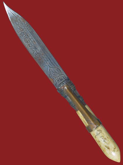 มีดปากกาหลวงพ่อเดิม วัดหนองโพธิ์ ด้ามฝักจารมือ ครบสูตร ขนาดความยาว 5 นิ้ว รูปที่ 3