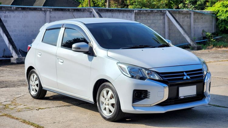 Mitsubishi Mirage 2021 1.2 GLX Sedan เบนซิน ไม่ติดแก๊ส เกียร์อัตโนมัติ ขาว รูปที่ 3