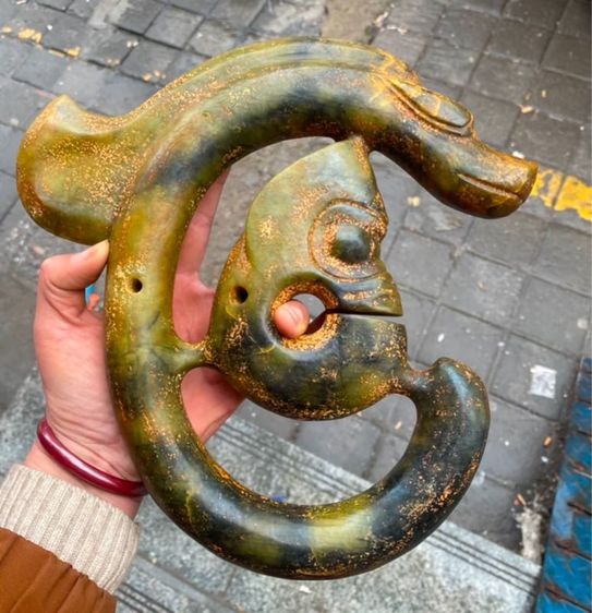 หยกโบราณวัฒนธรรมหงซาน หยกเก่า ตัว C