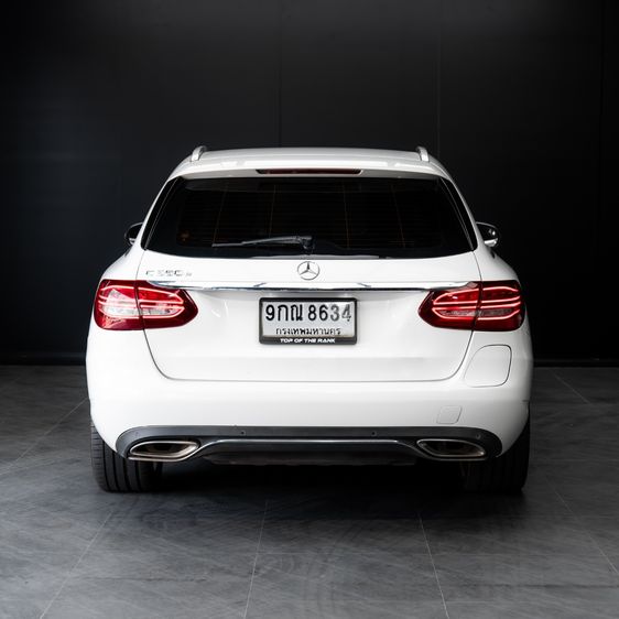 Mercedes-Benz C-Class 2018 C350 Sedan ปลั๊กอินไฮบริด (PHEV) ไม่ติดแก๊ส เกียร์อัตโนมัติ ขาว รูปที่ 4