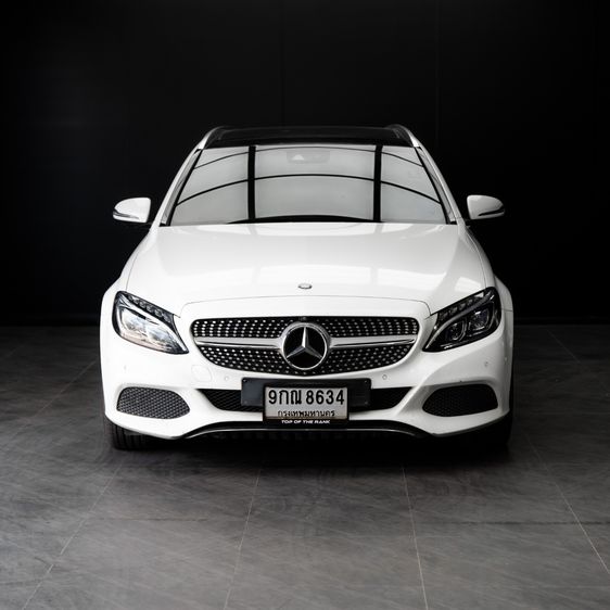 Mercedes-Benz C-Class 2018 C350 Sedan ปลั๊กอินไฮบริด (PHEV) ไม่ติดแก๊ส เกียร์อัตโนมัติ ขาว รูปที่ 3