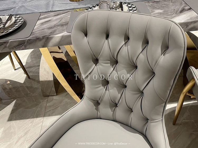 𝙴𝚂𝚃𝙴𝙻𝙻𝙴-𝚅 𝚕𝚞𝚡𝚞𝚛𝚒𝚘𝚞𝚜 𝙸𝚝𝚊𝚕𝚒𝚊𝚗 𝚍𝚒𝚗𝚒𝚗𝚐 𝚜𝚎𝚝   ชุดโต๊ะอาหารเหลี่ยม 𝟼ที่นั่ง 𝟸𝟶𝟶𝚌𝚖. รุ่น เอสเทล 𝟻 รูปที่ 5