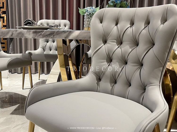 𝙴𝚂𝚃𝙴𝙻𝙻𝙴-𝚅 𝚕𝚞𝚡𝚞𝚛𝚒𝚘𝚞𝚜 𝙸𝚝𝚊𝚕𝚒𝚊𝚗 𝚍𝚒𝚗𝚒𝚗𝚐 𝚜𝚎𝚝   ชุดโต๊ะอาหารเหลี่ยม 𝟼ที่นั่ง 𝟸𝟶𝟶𝚌𝚖. รุ่น เอสเทล 𝟻 รูปที่ 4