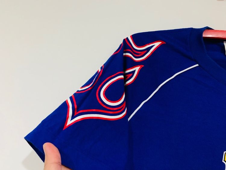 เสื้อยืดทีม JAPAN ADIDAS รุ่นเก่า แท้ 💯 size M-L ขนาด อก 20.5-21 ยาว 27 นิ้ว สภาพใหม่มาก สีน้ำเงินเข้ม สีเทลสวย ทรงสวย เนื้อผ้านิ่มมาก รูปที่ 5