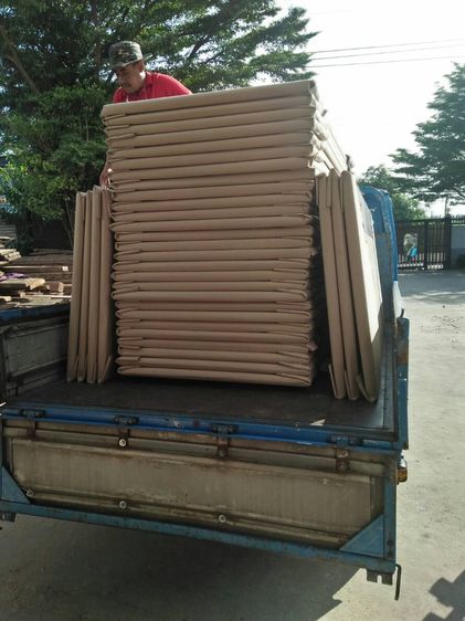 บานประตูไม้อัดติดลามิเนต พร้อมเซาะร่องให้ฟรี เจาะช่องกระจกให้ฟรี  ผลิตตรงจากโรงงานของเราเอง รูปที่ 8