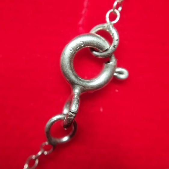 🔖สร้อยเงินแท้ จี้เพชรเหลี่ยมสวยวิ้ง ตอกโค๊ต 925 งานจากต่างประเทศ รูปที่ 2