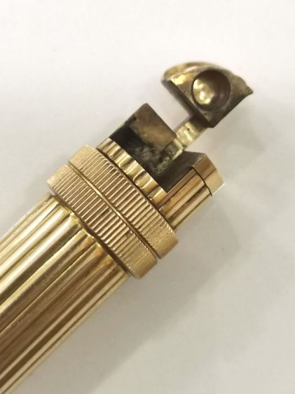 ไฟแช็ค Vintage Hermes Petrol Lighter Gold Lipstick รูปที่ 9