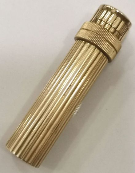 ไฟแช็ค Vintage Hermes Petrol Lighter Gold Lipstick รูปที่ 3