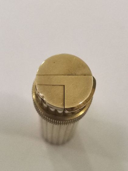 ไฟแช็ค Vintage Hermes Petrol Lighter Gold Lipstick รูปที่ 4