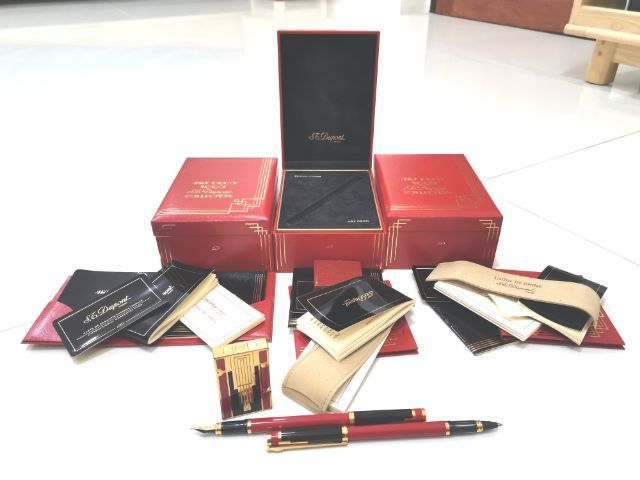 ชุดไฟแช็คและปากกา S.T.Dupont Art Deco 1996 Collection Limited Edition Lighter Pen​ And​ Fountain Pen กล่องใบครบ รูปที่ 2