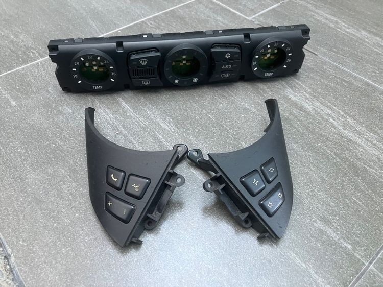 อะไหล่ BMW E60 ปุ่มพวงมาลัย คอนโทรลแอร์คอนโซลกลาง ใส่ 525i 520d 530i