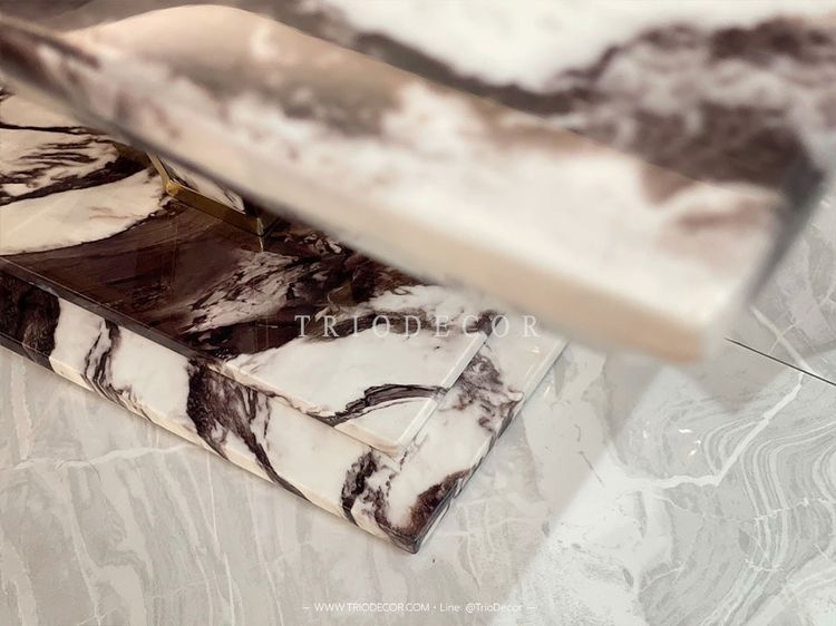 ABRAXAS luxurious Italian dining table โต๊ะอาหารท็อปหิน 240cm รุ่น อะบราซัส รูปที่ 6