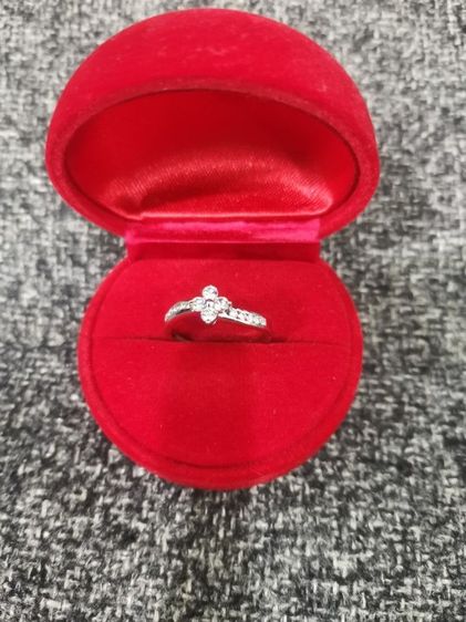 แหวนเพชร​ ทองคำขาว​ jubilee รูปที่ 2