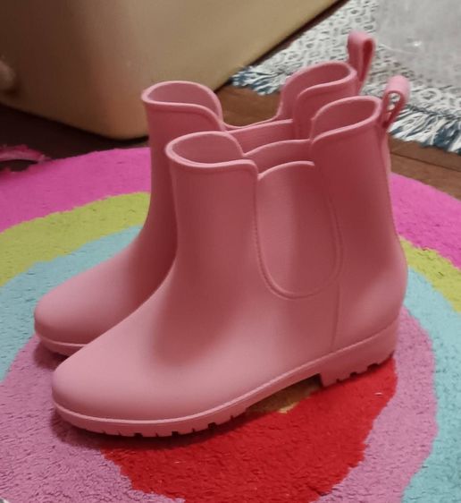 อื่นๆ UK 4.5 | EU 37 1/3 | US 6 รองเท้าบูทสั้นสีชมพู กันน้ำ