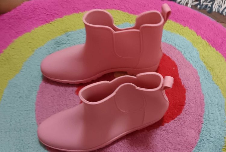 รองเท้าบูทสั้นสีชมพู กันน้ำ รูปที่ 2