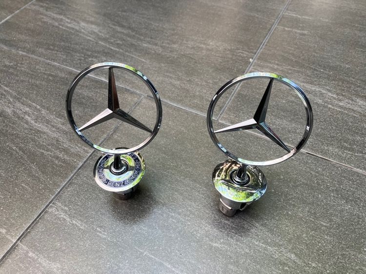 Benz W211 โช๊คฝากระโปรงหน้า แผ่นปิดข้างคอนโซล แป้นStanlessกันลื่น ดาวฝากระโปรงหน้า รูปที่ 10