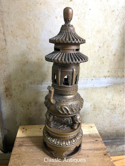 กระถาง กำยาน  มังกรทองเหลือง A11 รูปที่ 6