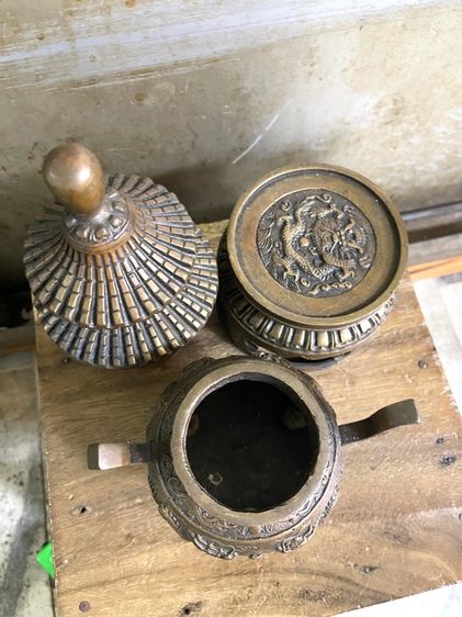 กระถาง กำยาน  มังกรทองเหลือง A11 รูปที่ 11