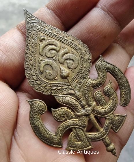 เข็มกลัด อักษรย่อ สวร เก่าโบราณสะสม รูปที่ 2