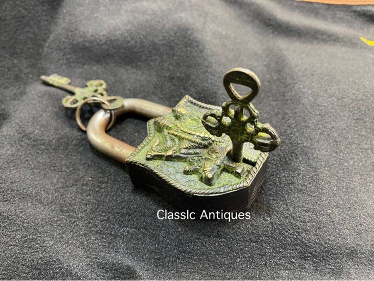 กุญแจ ลายเทพ ทองเหลือง รูปที่ 4