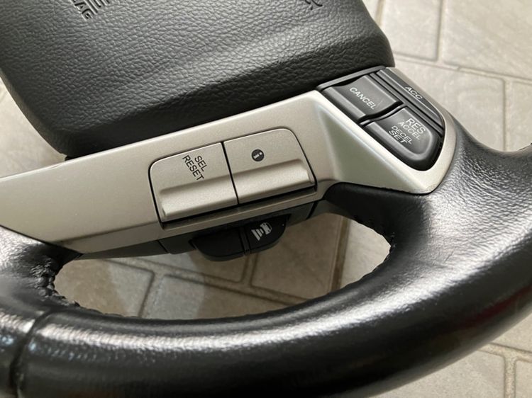 พวงมาลัย AIRBAG Honda Accord G8 รุ่น Top Mutifunction ไม้ผสมหนัง ใส่ Civic Accord CRV City Odyssey CRV รูปที่ 8