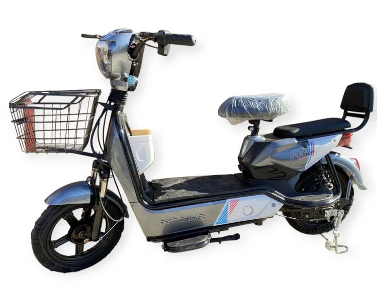 จักรยานไฟฟ้าราคาประหยัด รุ่นใหม่ 2025 ดีไซน์สวย สีสันงาม น่าใช้ในราคาเบาๆ จักรยานไฟฟ้า RT M-36 มอเตอร์  550 W แบตเตอรี่ 36V12AH แบตตะกั่ว ร รูปที่ 9