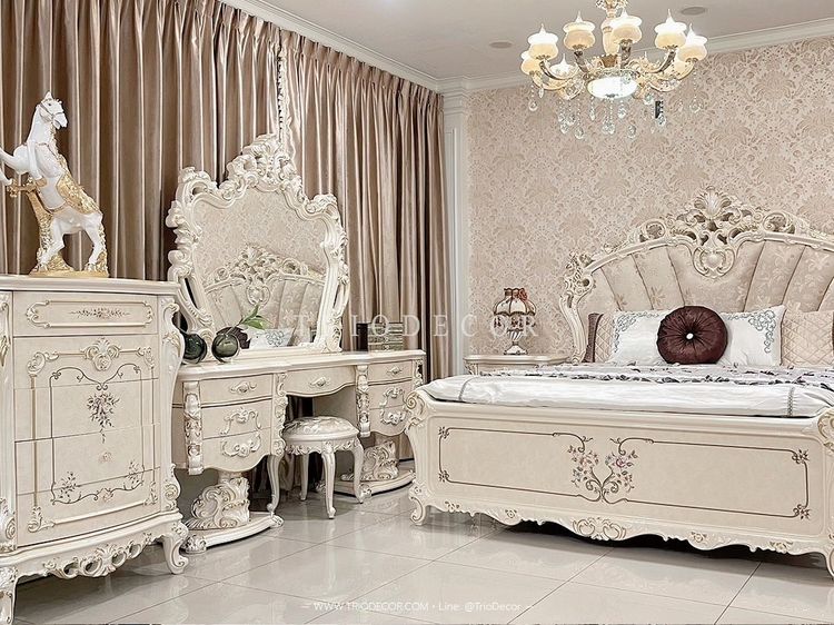 GRAND CASA PADRINO EXCLUSIVE BEDROOM SET ชุดห้องนอนหลุยส์  เกรดพรีเมี่ยม รุ่น แกรนด์ คาซ่า พาดริโน รูปที่ 2
