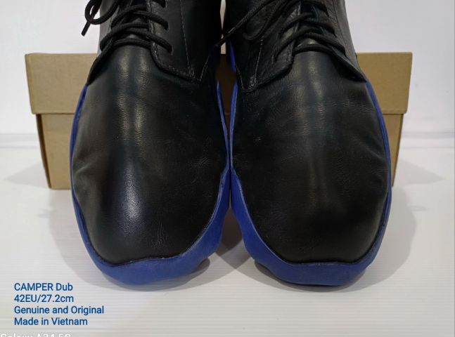 CAMPER Dub Sneakers, Men's 42EU(27.2cm) Original ของแท้ มือ 2 สภาพเยี่ยม, รองเท้า CAMPER หนังแท้ พื้นเต็ม Soft แท้ ไม่มีตำหนิใดๆ รูปที่ 6