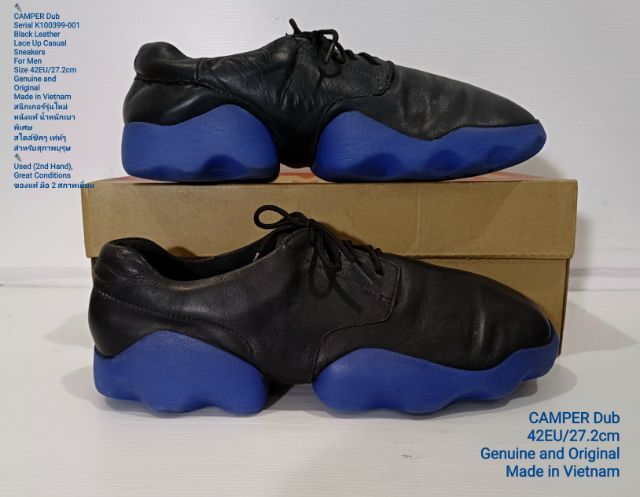 CAMPER Dub Sneakers, Men's 42EU(27.2cm) Original ของแท้ มือ 2 สภาพเยี่ยม, รองเท้า CAMPER หนังแท้ พื้นเต็ม Soft แท้ ไม่มีตำหนิใดๆ รูปที่ 14