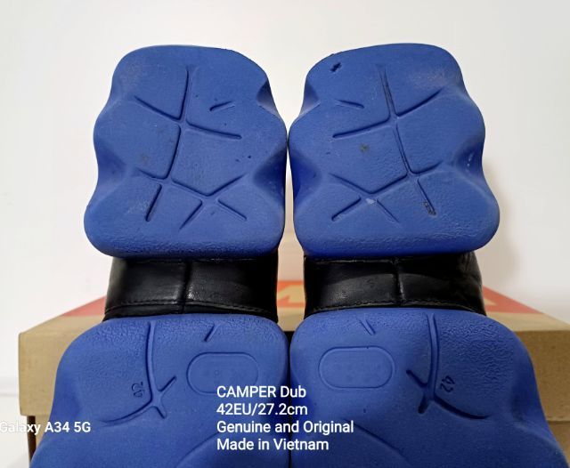 CAMPER Dub Sneakers, Men's 42EU(27.2cm) Original ของแท้ มือ 2 สภาพเยี่ยม, รองเท้า CAMPER หนังแท้ พื้นเต็ม Soft แท้ ไม่มีตำหนิใดๆ รูปที่ 10