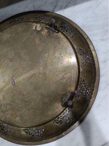 ถาดทองเหลืองโบราณ รูปที่ 6