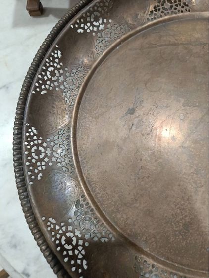 ถาดทองเหลืองโบราณ รูปที่ 2