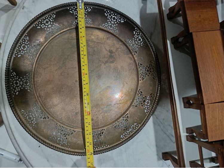 ถาดทองเหลืองโบราณ รูปที่ 7