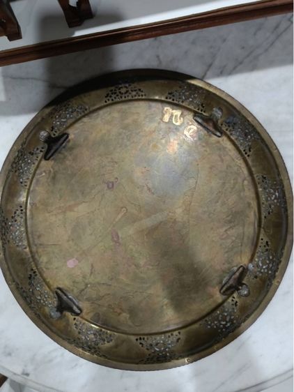 ถาดทองเหลืองโบราณ รูปที่ 4