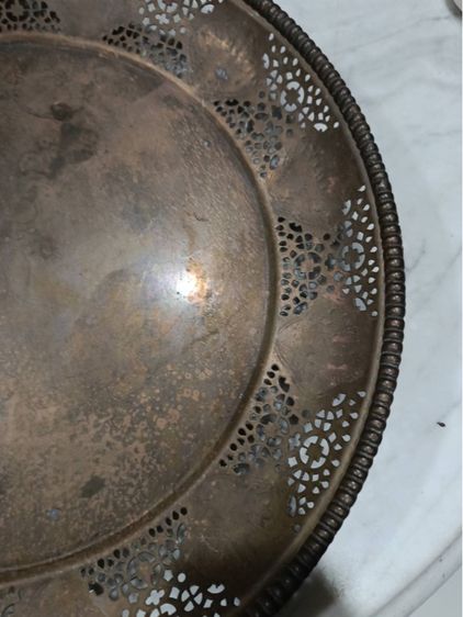 ถาดทองเหลืองโบราณ รูปที่ 3