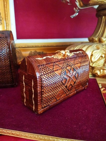 กระเป๋าย่านลิเภาแท้จากศูนย์ศิลปาชีพบางไทรสภาพใหม่ยังไม่เคยใช้เลยโชว์อย่างเดียว รูปที่ 12