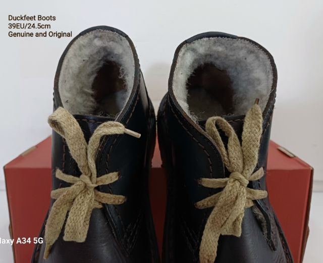 Duckfeet Boots, Unisex 39EU(24.5cm) Original from Denmark ของแท้ มือ 2 สภาพใกล้เคียงของใหม่, รองเท้า Duckfeet หนังแท้ พื้นเต็ม ไม่มีตำหนิใดๆ รูปที่ 7