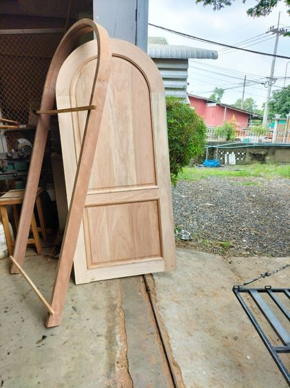 บานประตูโค้งไม้เนื้อแข็ง บานประตูโค้งมินิมอล รับผลิตตามแบบ ตามขนาด ผลิตตรงจากโรงงานของเราเอง มีบริการขนส่งทุกจังหวัด รูปที่ 4