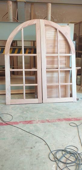 บานประตูโค้งไม้เนื้อแข็ง บานประตูโค้งมินิมอล รับผลิตตามแบบ ตามขนาด ผลิตตรงจากโรงงานของเราเอง มีบริการขนส่งทุกจังหวัด รูปที่ 6