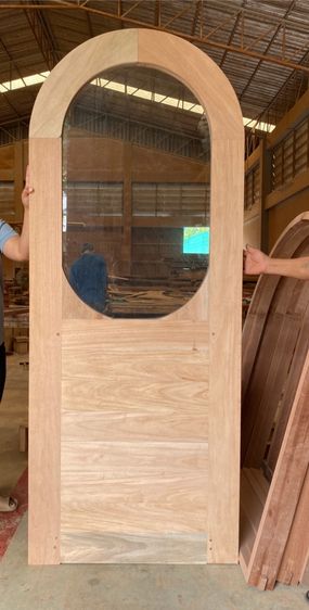 บานประตูโค้งไม้เนื้อแข็ง บานประตูโค้งมินิมอล รับผลิตตามแบบ ตามขนาด ผลิตตรงจากโรงงานของเราเอง มีบริการขนส่งทุกจังหวัด รูปที่ 12