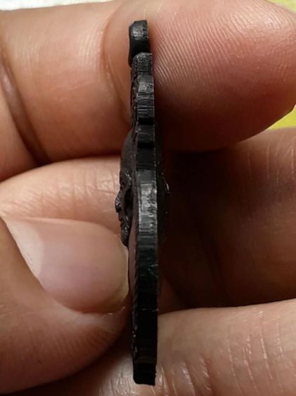 เหรียญหลวงพ่อคงหน้า คงหลัง วัดป่าขาด จังหวัดสงขลา ทองแดงรมดำ รูปที่ 3