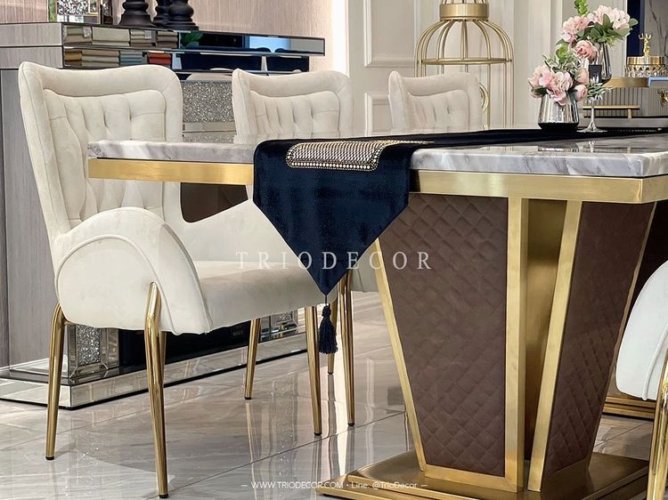 ANGELINA Light Luxury Dining Chair เก้าอี้ รุ่น แองเจลินา รูปที่ 6